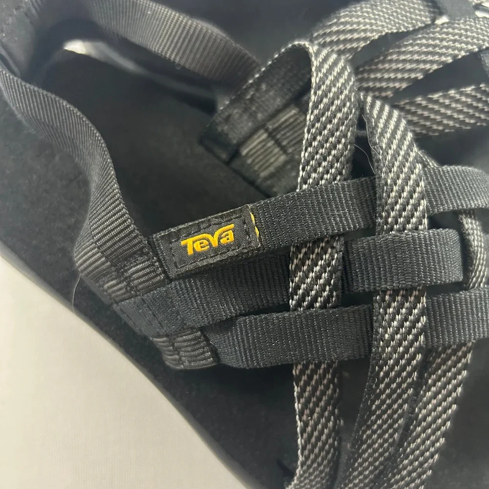 Teva Voya Infinity Space Dye Sandals Womens 8 Black Strappy Slingback Hiking